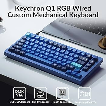 Amazon.com: Keychron Q1 RGB Wired Custom Mechanical Keyboard